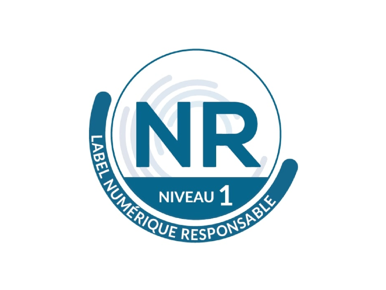 Logo du label Numérique Responsable Niveau 1, obtenu par Lemon Interactive.
