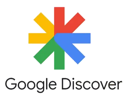 Image du logo à 4 couleurs de Google Discover