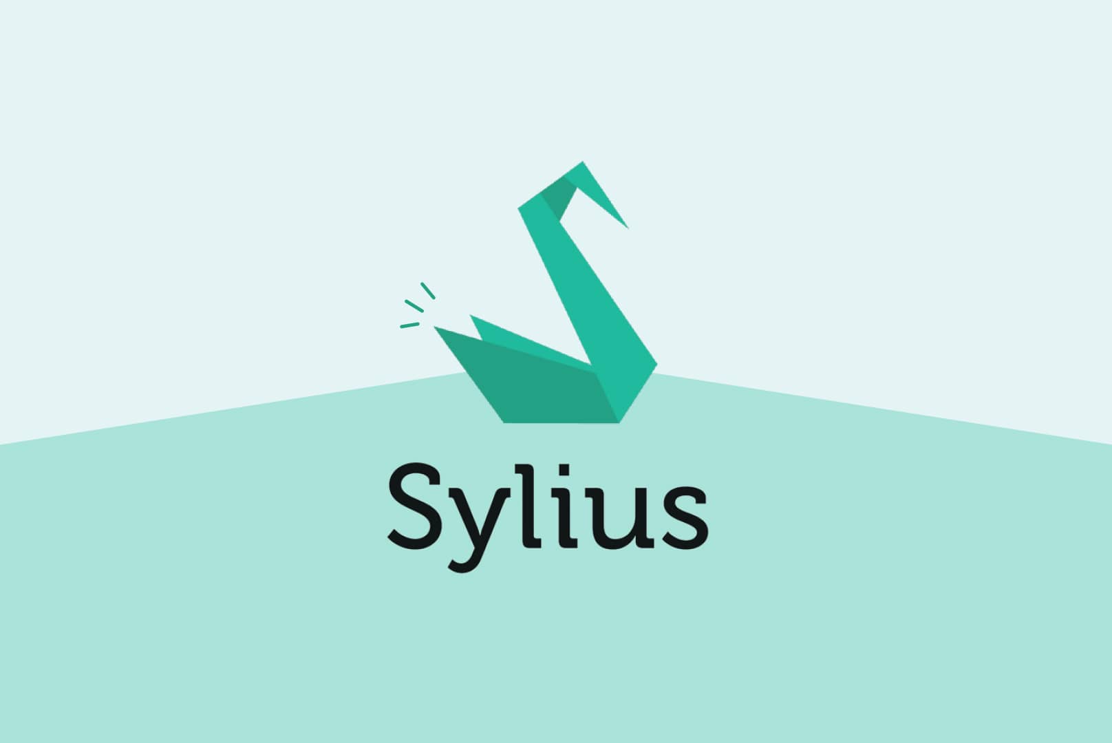 Logo de Sylius sur un fond vert