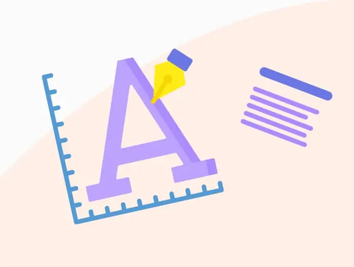 Illustration d'un A avec une plume et du texte accessible pour le numérique