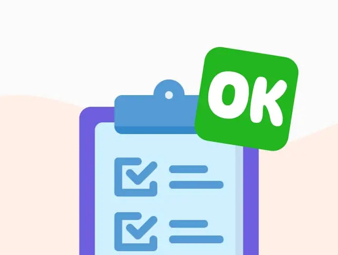 Illustration d'un calepin avec la mention "OK" dessus