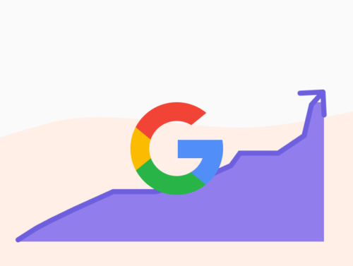 illustration d'une courbe qui augmente grâce au SEO sur Google.